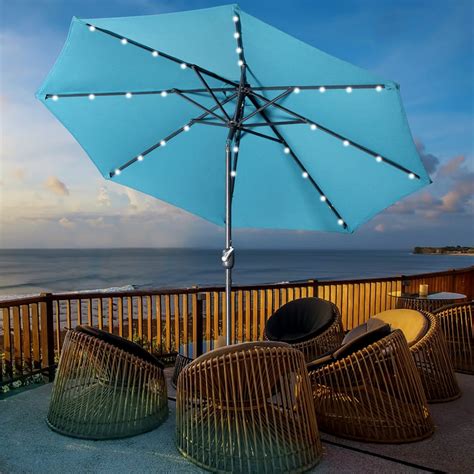 best outdoor lighted umbrella